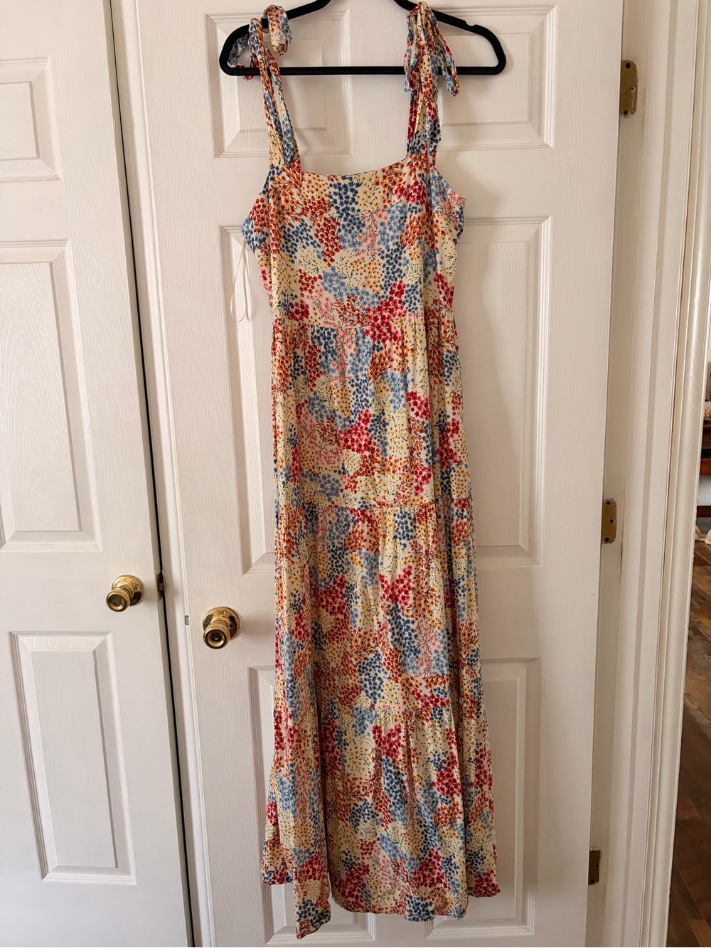 Red Dress Boutique Floral Tie-Shoulder Maxi Dress